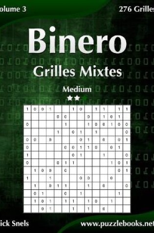 Cover of Binero Grilles Mixtes - Medium - Volume 3 - 276 Grilles