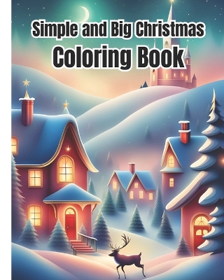 Book cover for Simple and Big Christmas Coloring Book