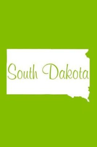 Cover of South Dakota - Lime Green Lined Notebook with Margins