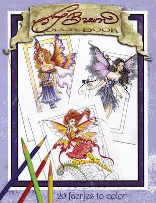 Book cover for Amy Brown Faeries Coloring Book