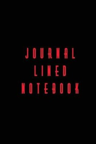 Cover of Journal Lined Notebook