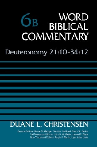 Cover of Deuteronomy 21:10-34:12, Volume 6B