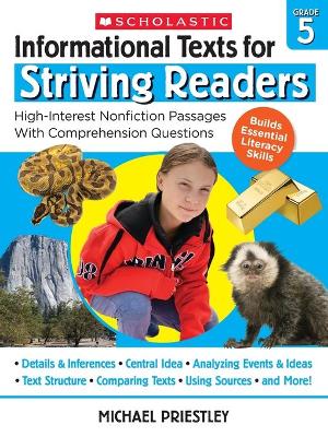 Book cover for Informational Texts for Striving Readers: Grade 5