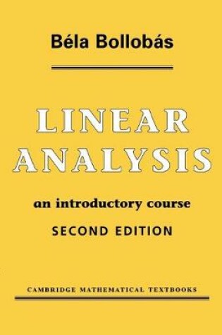 Cover of Linear Analysis