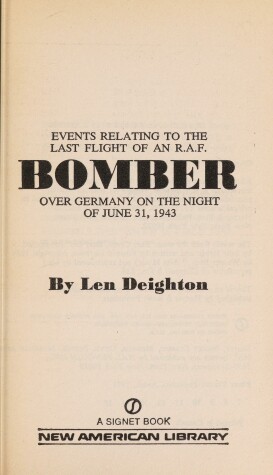 Cover of Deighton Len : Bomber