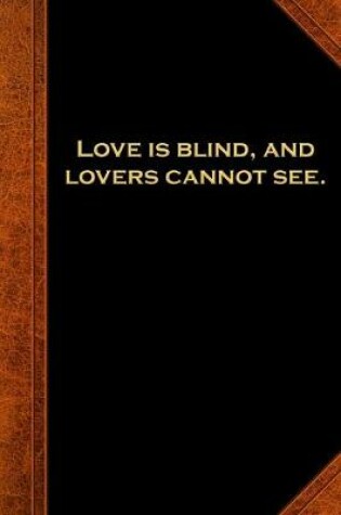 Cover of 2020 Daily Planner Shakespeare Quote Love Is Blind 388 Pages