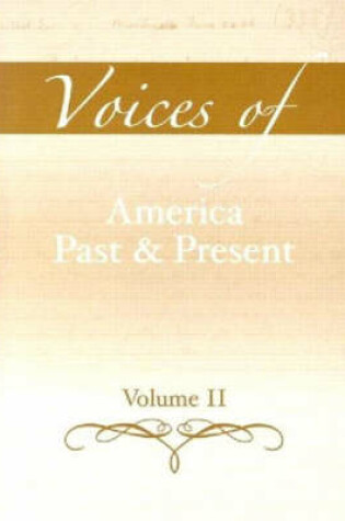Cover of Voices of America Past and Present, Volume 2