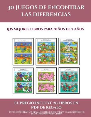 Cover of Los mejores libros para niños de 2 años (30 juegos de encontrar las diferencias)