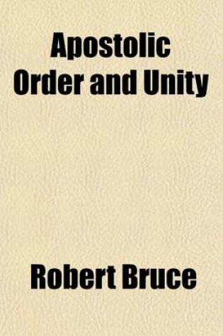 Cover of Apostolic Order and Unity