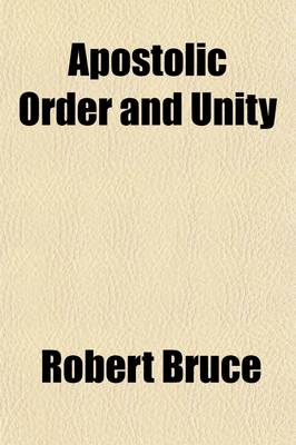 Book cover for Apostolic Order and Unity