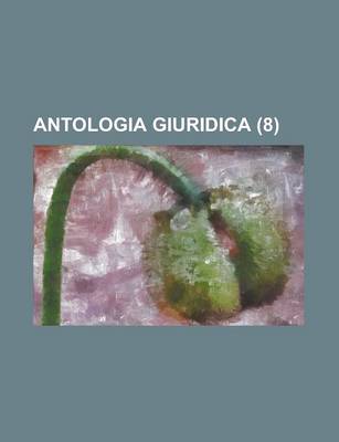 Book cover for Antologia Giuridica (8)