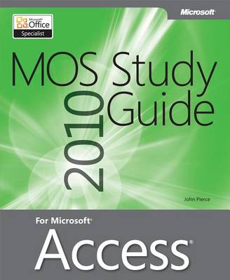 Cover of Mos 2010 Study Guide for Microsoft Access