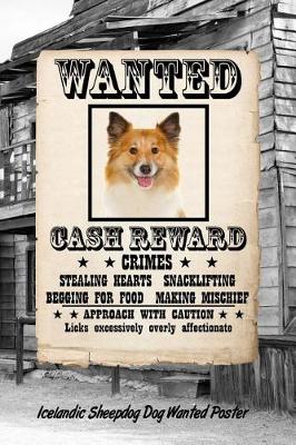 Book cover for Icelandic Sheepdog Dog Wanted Poster