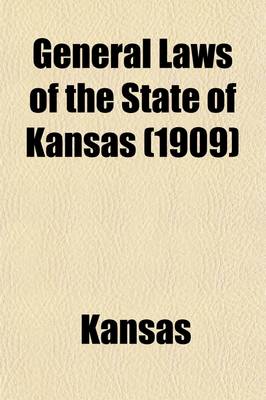 Book cover for General Laws of the State of Kansas