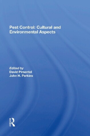 Cover of Pest Control: Cultural And Environmental Aspects