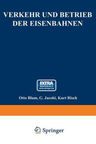 Cover of Verkehr Und Betrieb Der Eisenbahnen