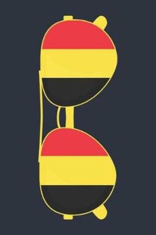Cover of Belgium Notebook 'Belgium Sunglasses' - Holiday Planner - Belgian Flag Diary - Belgium Travel Journal