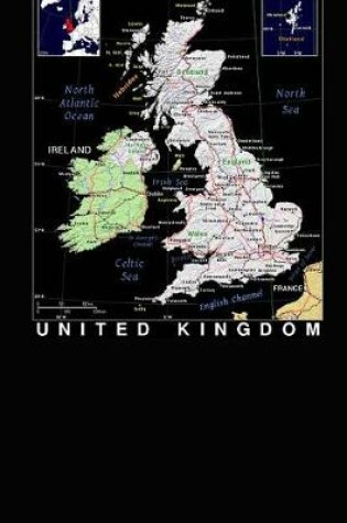 Cover of Modern Day Color Map of The British Isles United Kingdom Journal