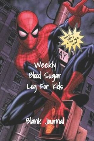 Cover of Weekly Blood Sugar Log For Kids