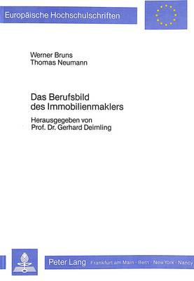 Cover of Das Berufsbild Des Immobilienmaklers