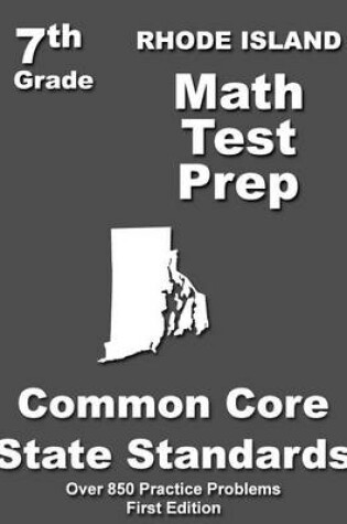 Cover of Rhode Island 7th Grade Math Test Prep