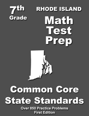 Book cover for Rhode Island 7th Grade Math Test Prep