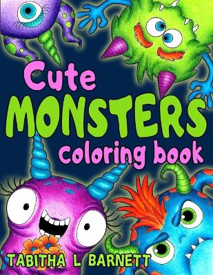 Book cover for Cute MONSTERS coloring book