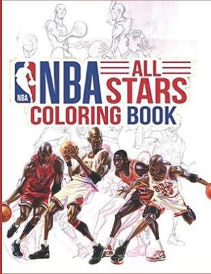 Book cover for NBA All Stars Coloring Book