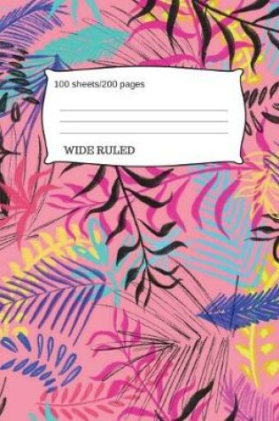 Cover of Colorful Leaves Composition Notebook