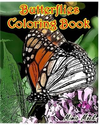 Book cover for Butterflies Coloring Book: Adult Coloring Book, Volume 2