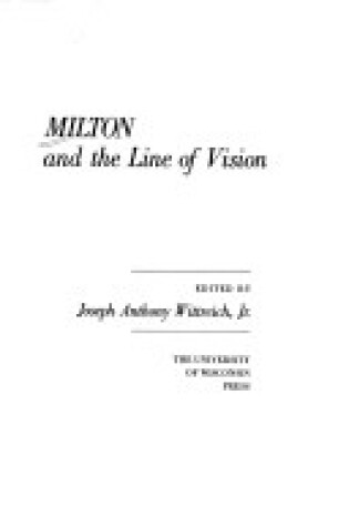 Cover of Milton and the Line of Vision