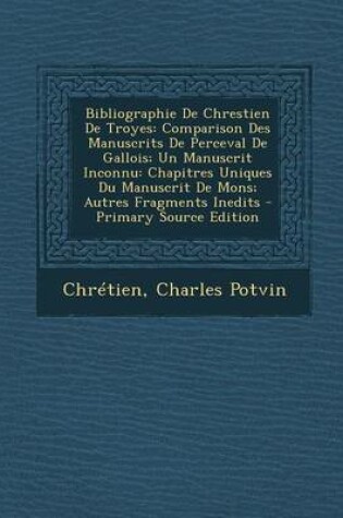 Cover of Bibliographie de Chrestien de Troyes