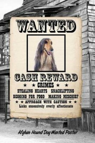 Cover of Afghan Hound Dog Wanted Poster