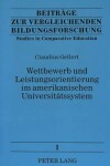 Book cover for Wettbewerb Und Leistungsorientierung Im Amerikanischen Universitaetssystem