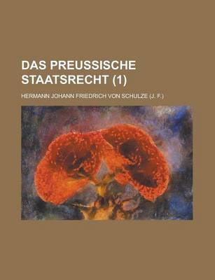 Book cover for Das Preussische Staatsrecht (1)