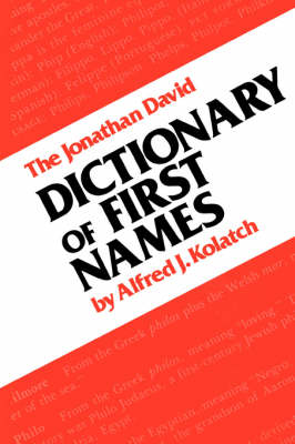 Book cover for Dictionary of First Names