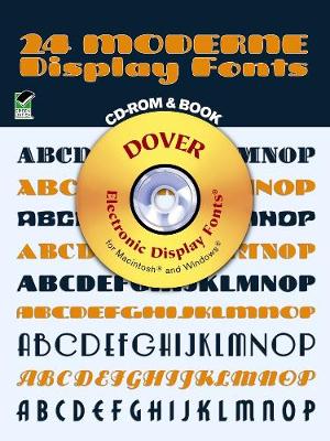 Book cover for 24 Moderne Display Fonts