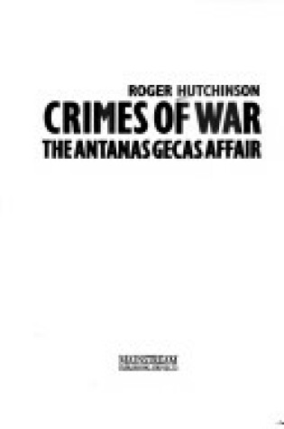 Cover of Crimes of War