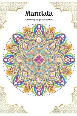 Cover of Mandala coloring book for adults