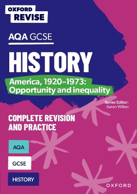 Cover of Oxford Revise: AQA GCSE History: America, 1920-1973: Opportunity and inequality