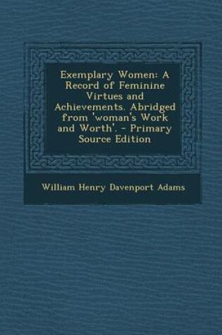 Cover of Exemplary Women