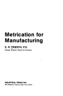 Book cover for Metrication for Manufacturing