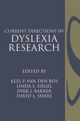 Book cover for Current Directions in Dyslexia Research