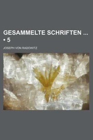 Cover of Gesammelte Schriften (5)