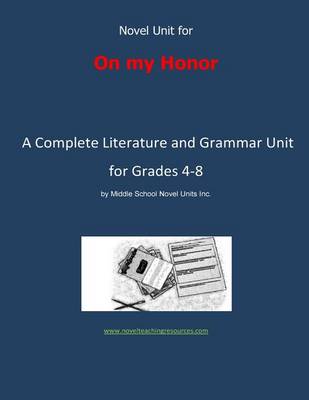 Book cover for Novel Unit for On My Honor