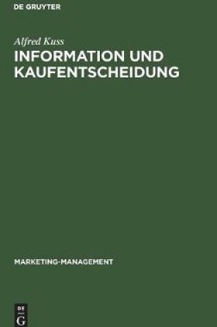 Cover of Information und Kaufentscheidung