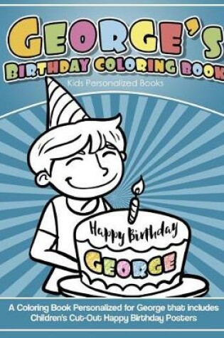 Cover of George's Birthday Coloring Book Kids Personalized Books