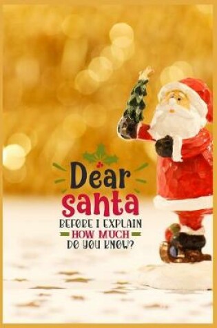 Cover of Dear Santa Before I Explain How Much Do You Know?