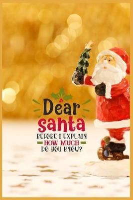 Book cover for Dear Santa Before I Explain How Much Do You Know?