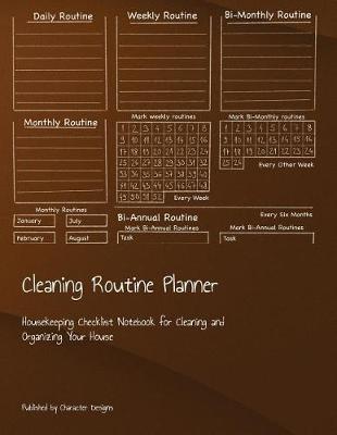 Book cover for Cleaning Routine Planner